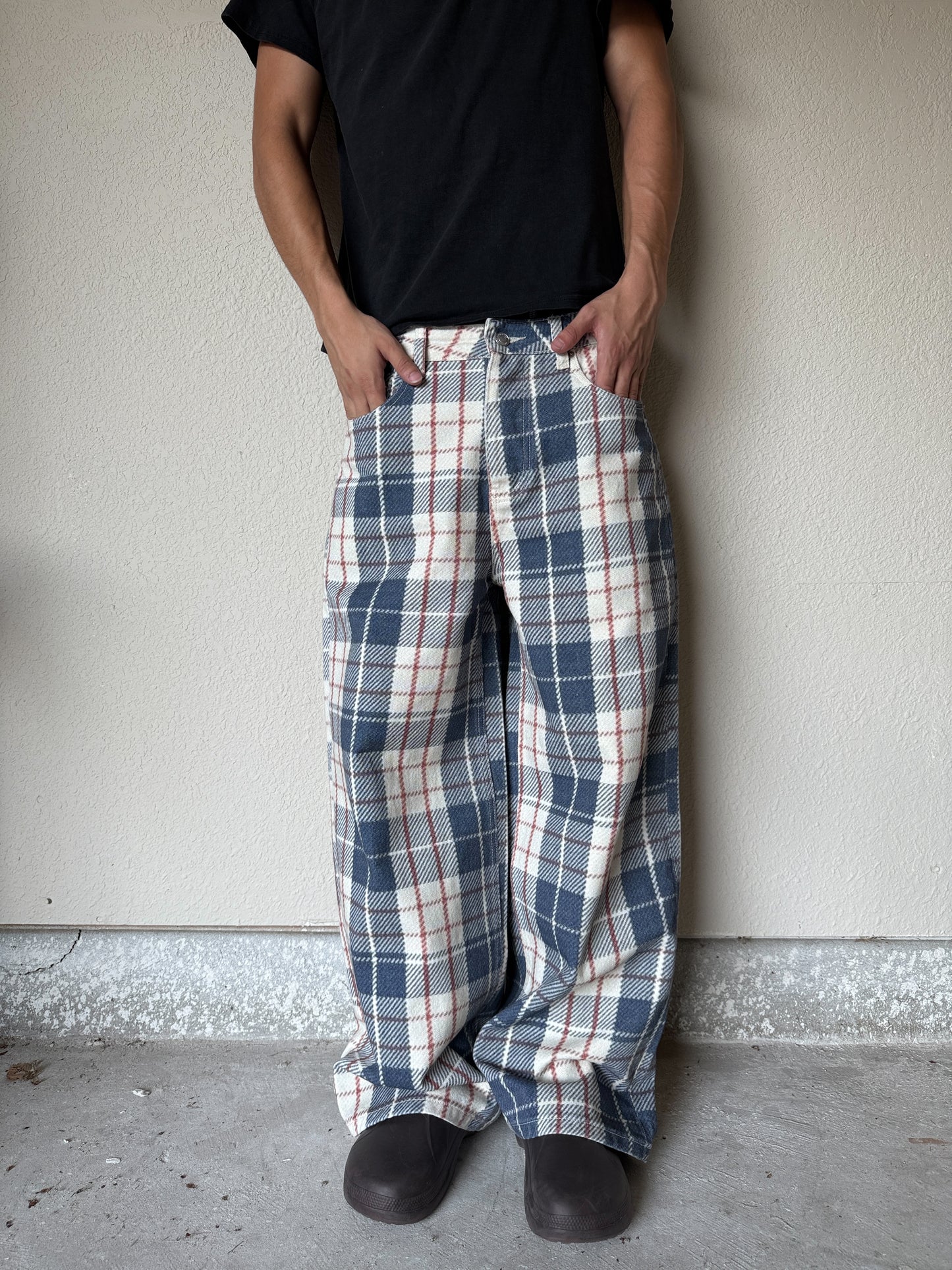 CraftedInWar Plaid Denim